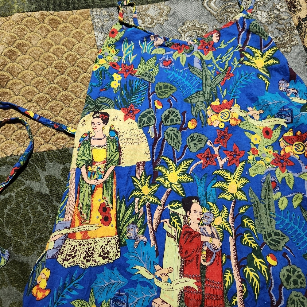 Frida Kahlo Handmade Dress with Pockets